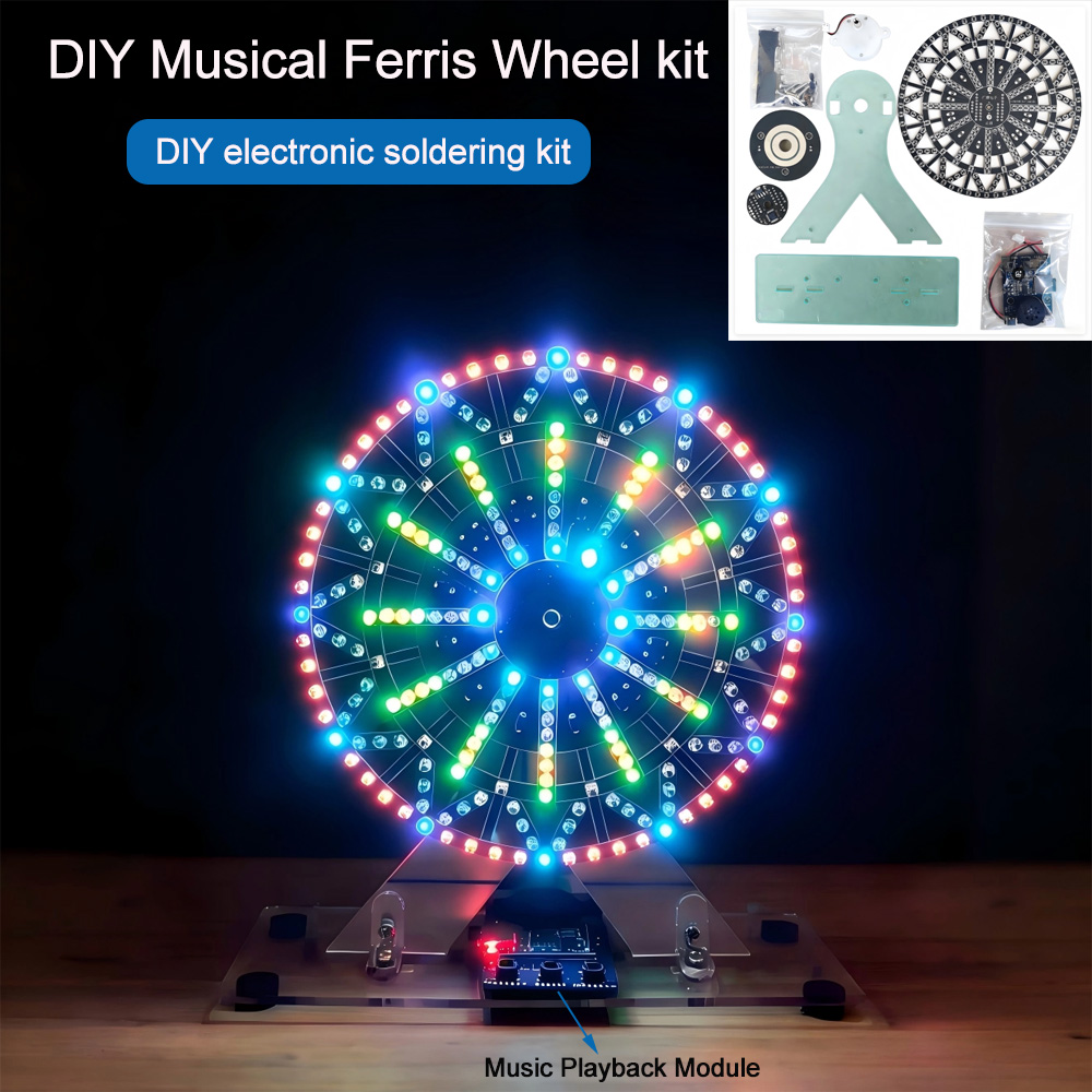 Diy Electronics Workshop - Doe-het-zelf elektronische kits LED-verlichte muzikale reuzenrad