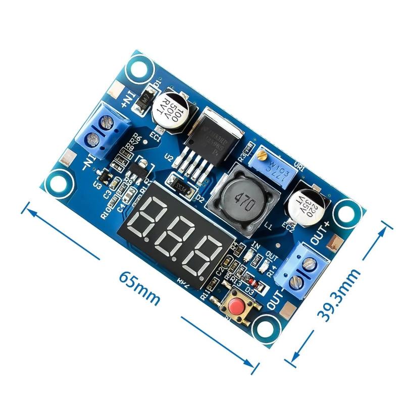Diy With Electronics - LM2596 voedingsmodule met display 3A 2.5-40V
