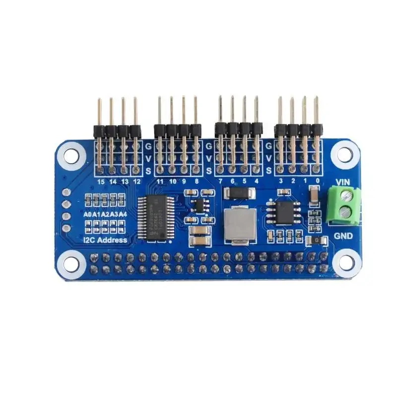 Raspberry Pi Zero - 16 Kanaals PWM Servomotor Driver HAT