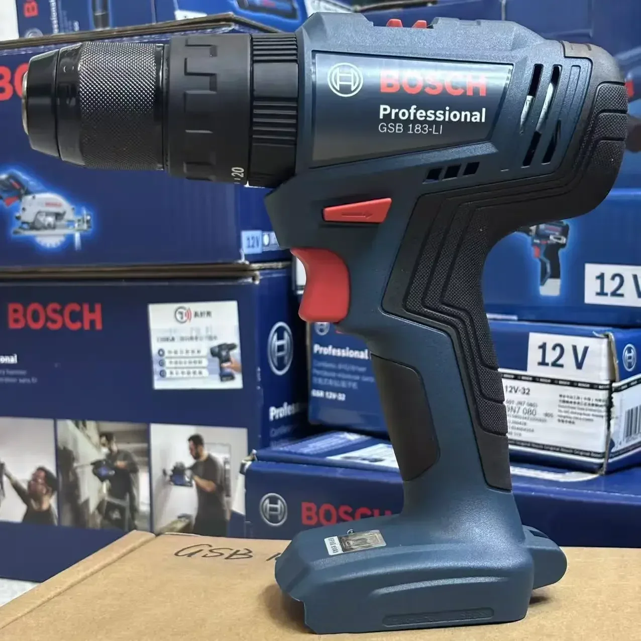 Bosch Drill Gsb 18V - Bosch GSB 183-LI 18V accuboormachine met