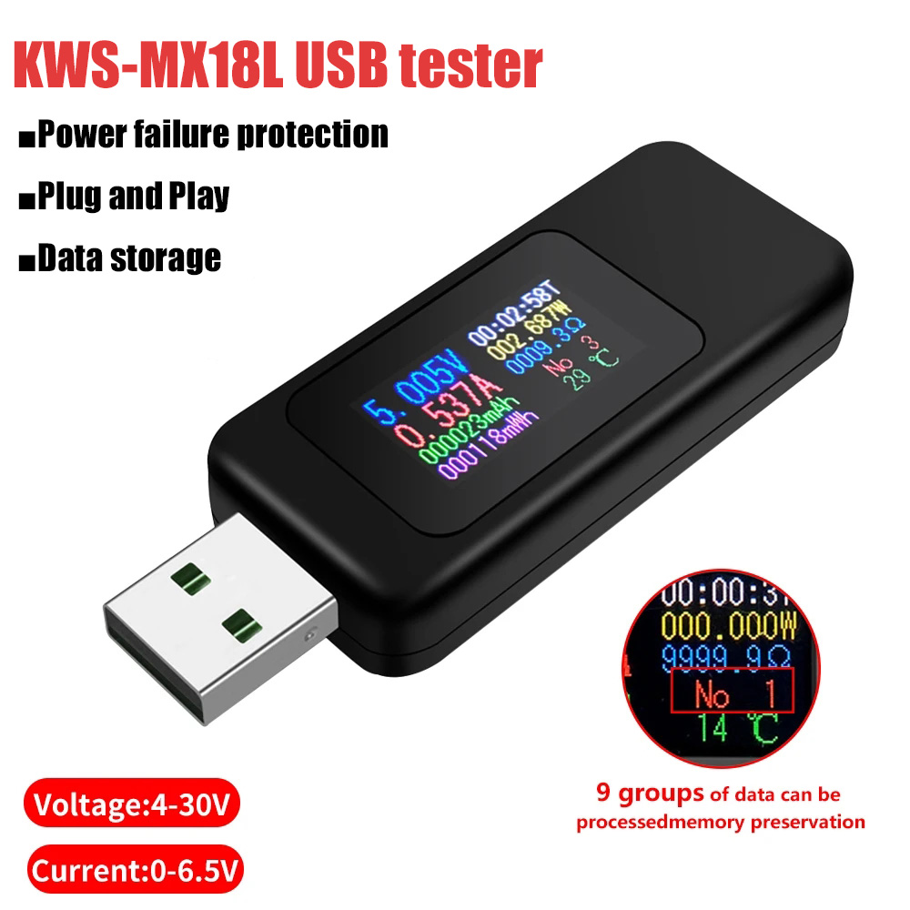 Diy Electronic Load - 10-in-1 USB-tester DC digitale voltmeter Amperimetro