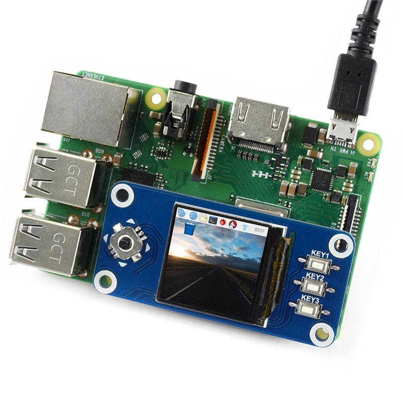 HAT voor Raspberry Pi 1.3 inch - Raspberry Pi Zero recensie en prijs