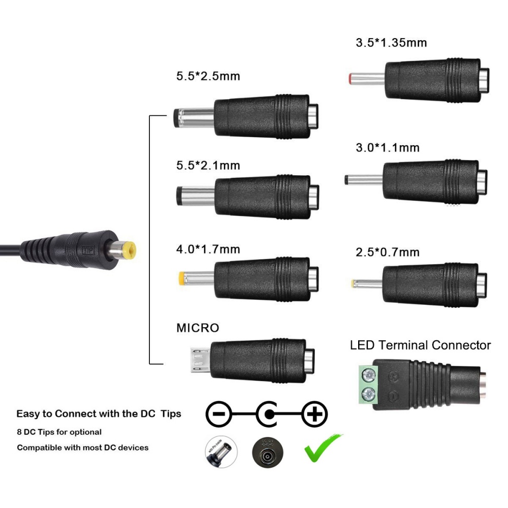 30W universele voedingsadapter - Dc Power Supply Variable recensie en prijs