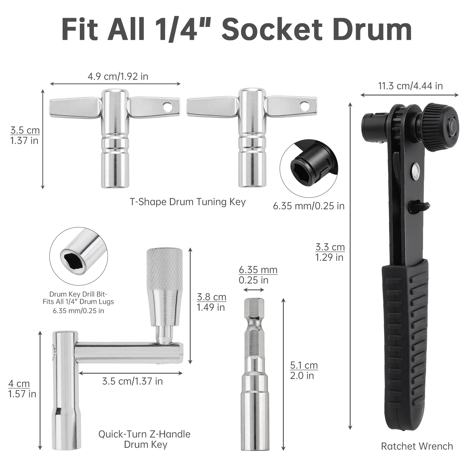 5PCS Drum Tuning Key Kit voor  - Diy Electronics Workshop recensie en prijs