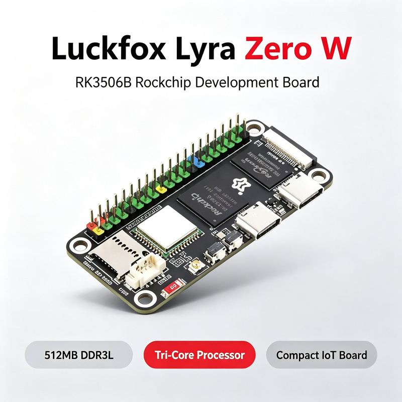 Luckfox Lyra Zero W RK3506B Ro - Raspberry Pi Zero recensie en prijs