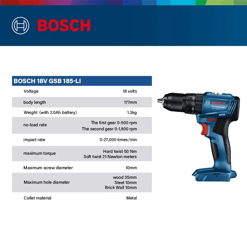 Bosch GSB 185-LI 18V draadloze - Bosch Drill Gsb 18V recensie en prijs